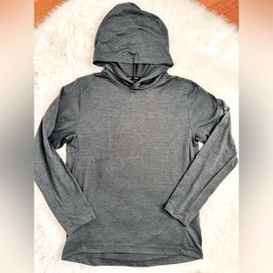 Nike Dri-Fit Gray Lightweight Pullover Hoodie - Boys Size L